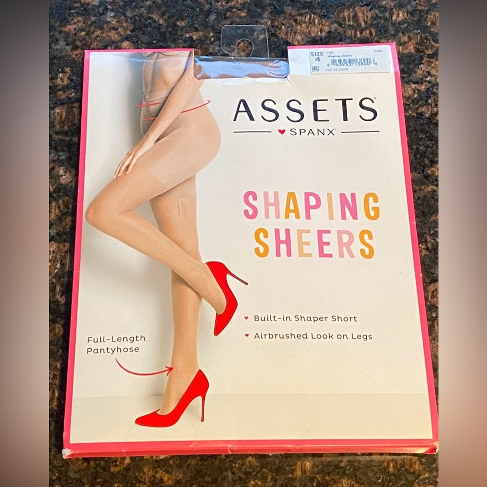 New Assets By Spanx Nude Shaping Sheers Size 4